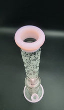 Load image into Gallery viewer, Custom Sandblast Pink Accent Double Perc Stemless